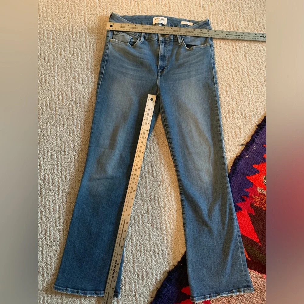 Frame Denim Light Blue Cropped Ankle Jeans - Picture 8 of 8